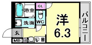 エステムコート神戸ハーバーランド前IIの物件間取画像